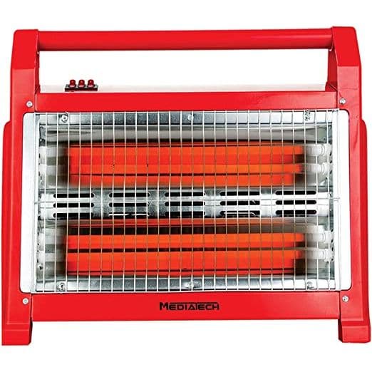 دفاية ميديا تك كهربائية كوارتز، 1600 وات، MT-RH10 - احمر
