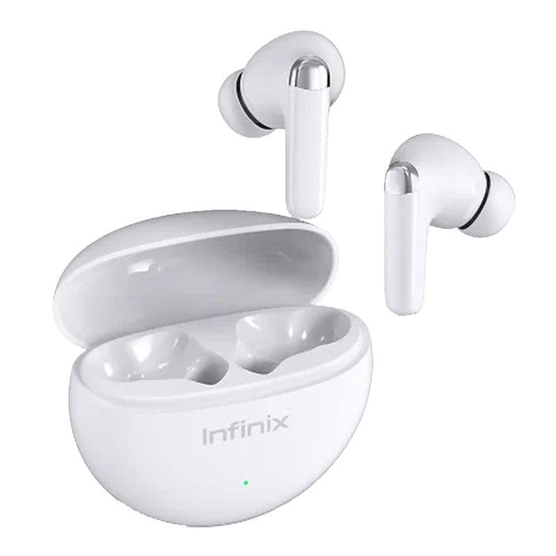 Infinix NEO Buds In-Ear Earbuds Noise Cancellation, 500 mAh, White - XE26