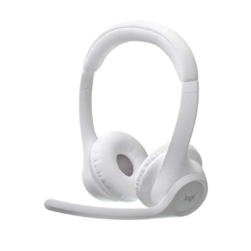 Logitech Zone 300 Wireless Bluetooth Headset With Noise - Cancelling Microphone - 981-001407-White