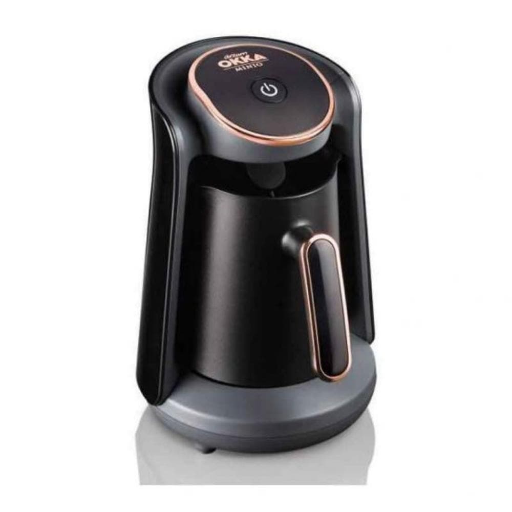 ماكينة تحضير القهوة التركية ارزوم اوكا Minio، قوة 480 وات، أسود نحاسي - OK004