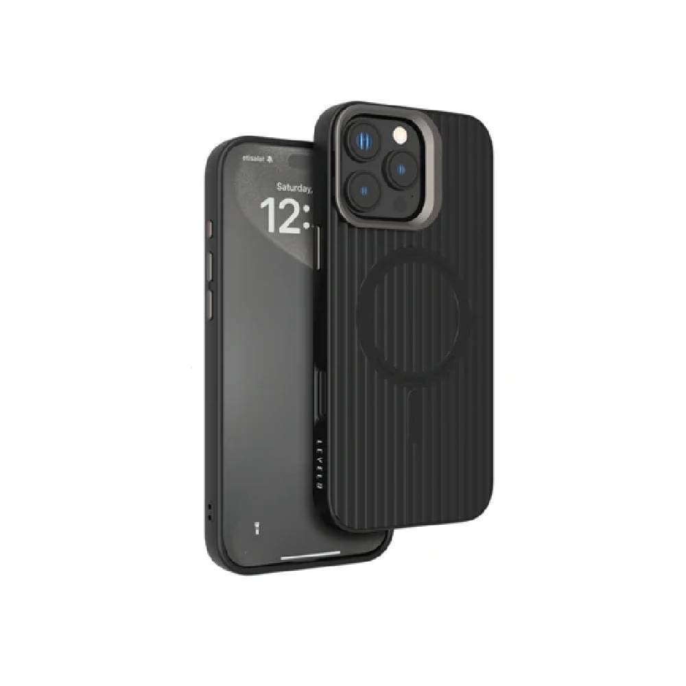 Levelo Livia For iPhone 16 Pro Max TPU Silicone - Black
