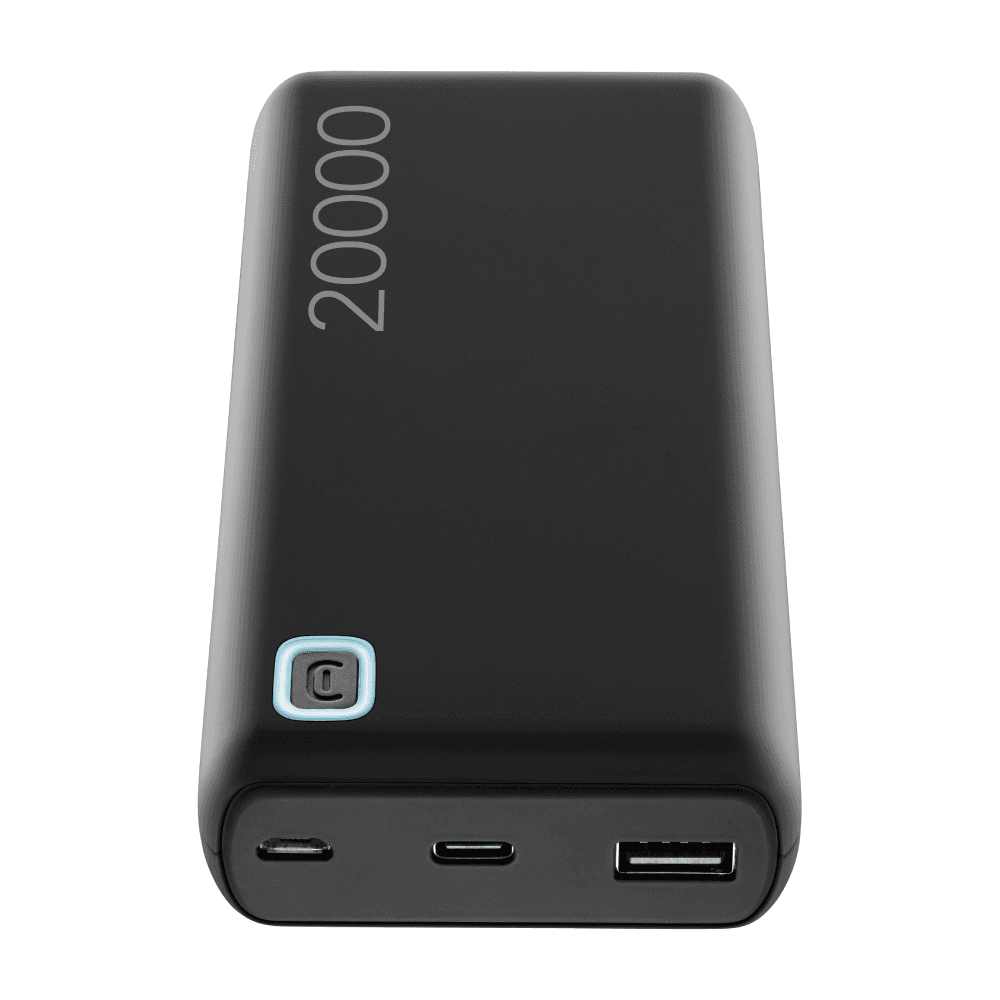 Cellularline Essence Power Bank, 20000mAh, 12Watt - Black