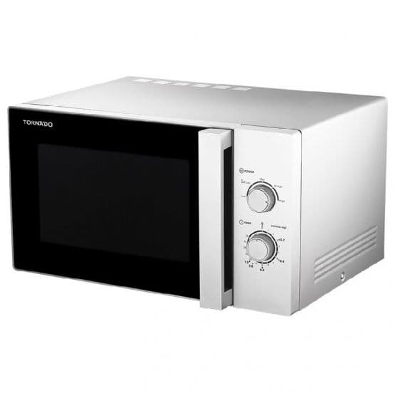 Tornado | Solo Microwave, 25 Liters, 900 Watts - Silver, TM-25MS