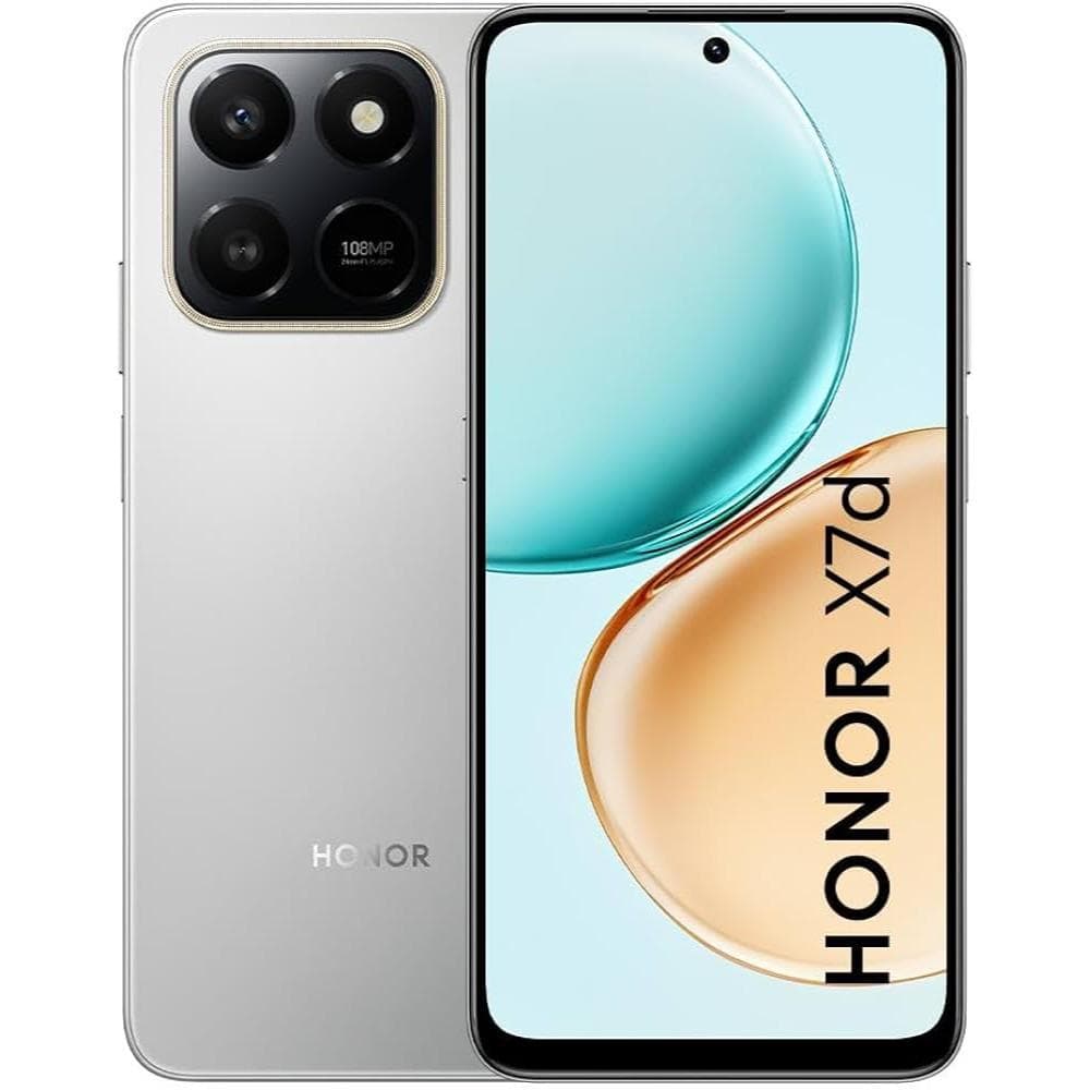 Honor x7d, 256 GB, 8 GB, 5G, Dual SIM -  Silver ,LGN-NX1/SIL
