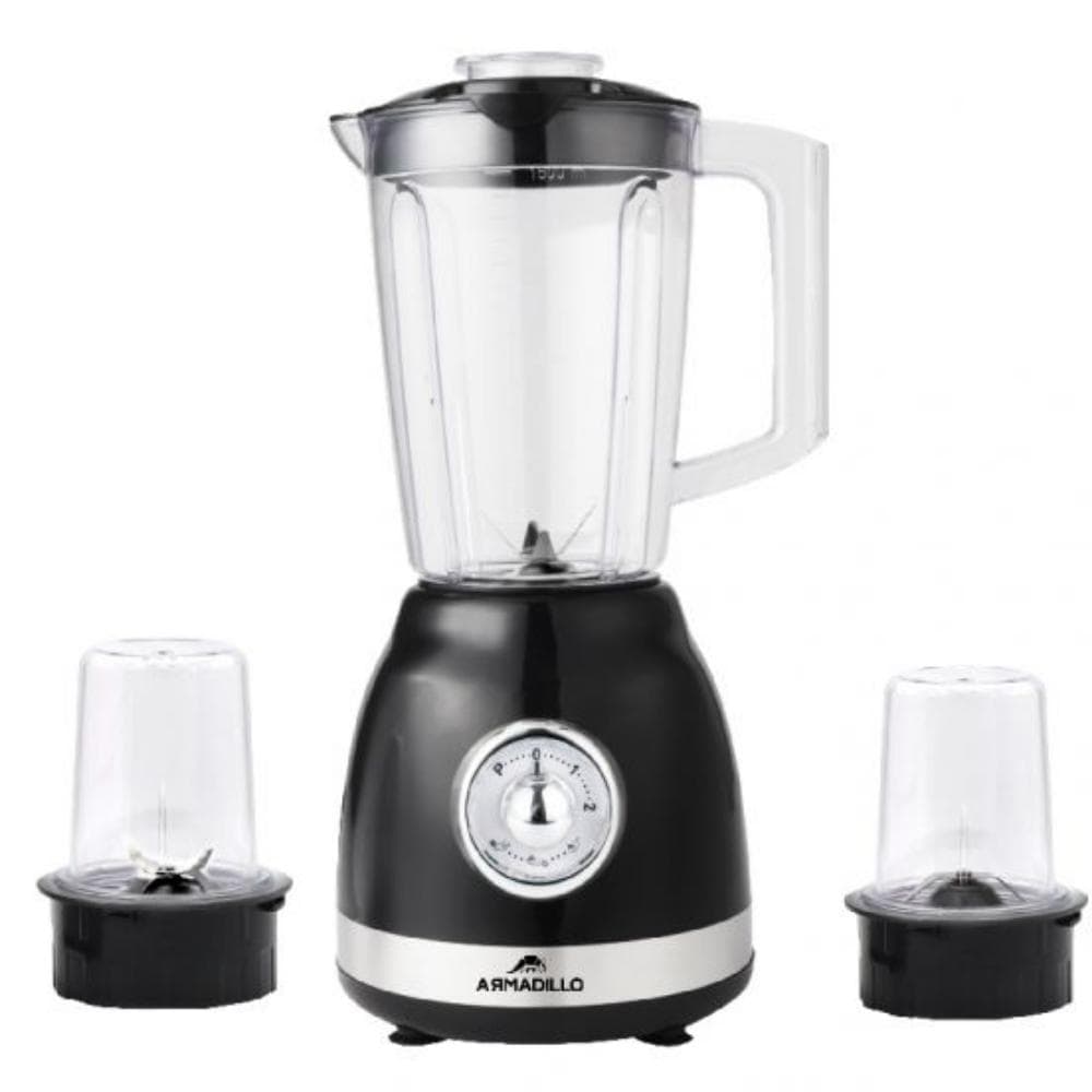 أرماديلو خلاط مع مطحنتين، 400 واط، ARM-SDA-BLD-BK-0007 - أسود