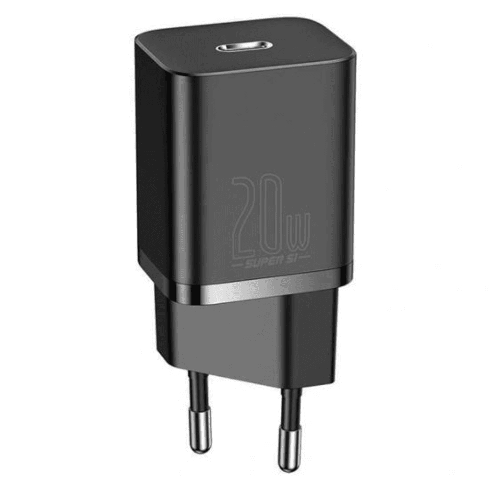 Baseus Charger Super Quick Charger, 20W - Black