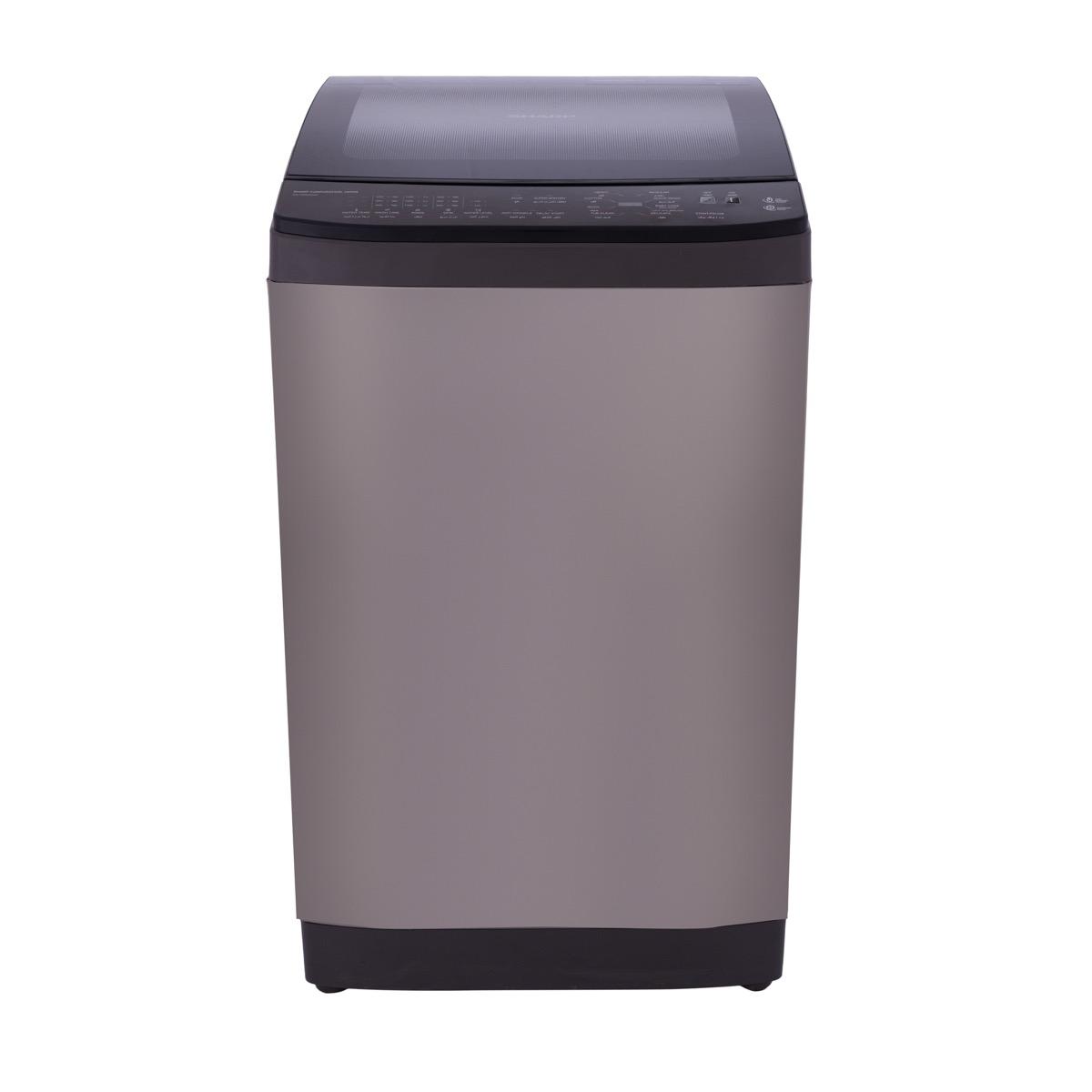 product-Sharp Top Loading Automatic Washing Machine, 9 Kg, Black- ES-TN09GDSP