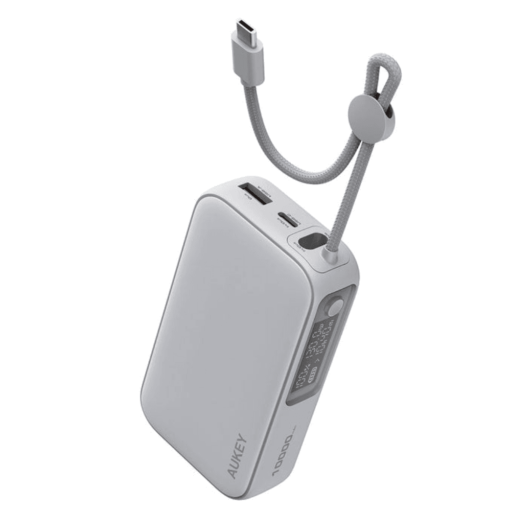 بنك طاقة أوكي 10000 مللي أمبير 30 واط PD سبارك سلينج PB-Y47 - أبيض