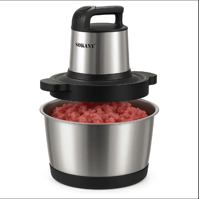 Sokany Chopper, stainless, 6.5 litres, 1500 watts - silver, SK-7033N