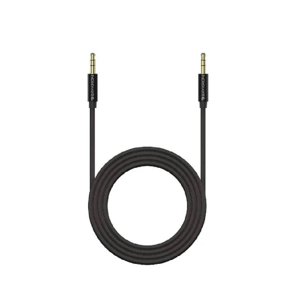 كابل بايكرون الذكي بطول 1.5 متر، موصلات ستيريو 3.5 ملم - أسود