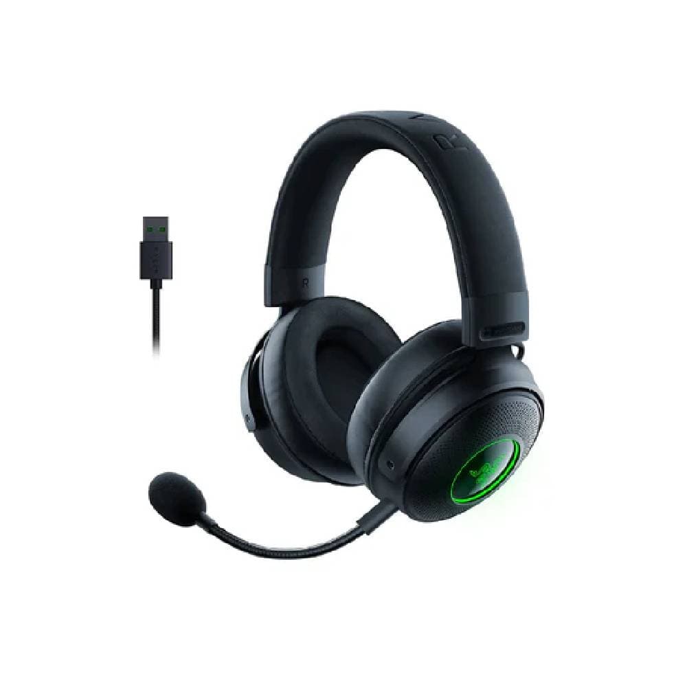 Razer V3 Kraken RGB Gaming Headset 7.1 Surround Sound Noise-Cancelling Mic - Black