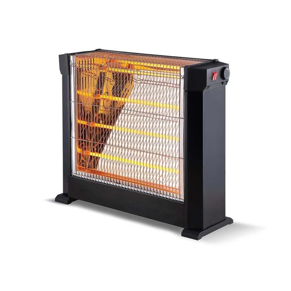 Kumtel Electric Heater, 2200 Watt, 4 Heating Elements, KS-2760 - Black