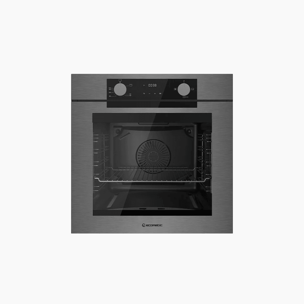 Ecomatic Built-in Oven, Gas, 60cm, 83L, Gas Grill, 2 Fans, G6604PRODX - Silver