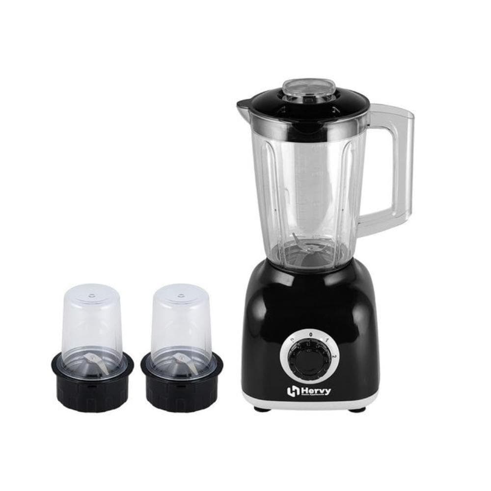 Hervy Maxy Blender 1.6 L, 400 W, 2 Speeds, Turbo, 2 Grinder – Black