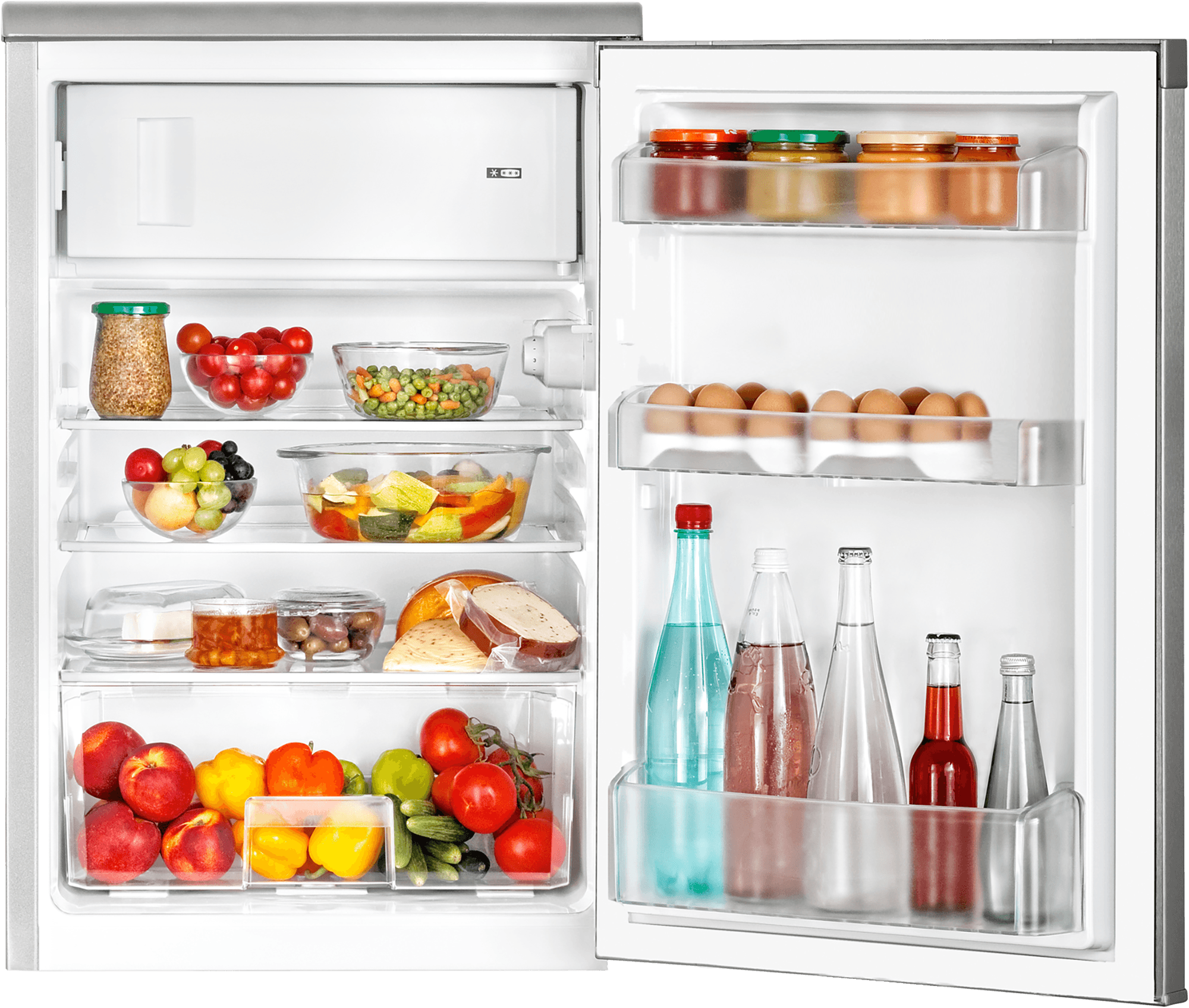 Beko Mini Bar Refrigerator, 1 Door, 116 Liters, TSE12340S - Silver