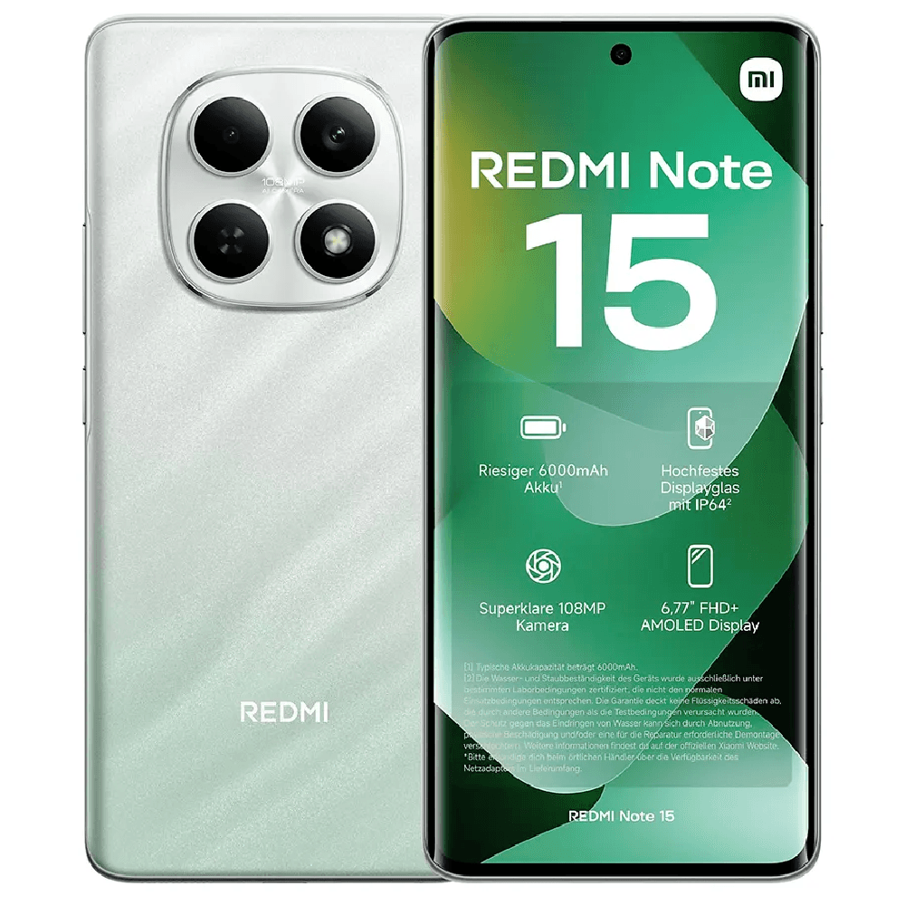 Xiaomi Redmi Note 15 Dual SIM, 256GB, 8GB RAM, 4G LTE - Forest Green