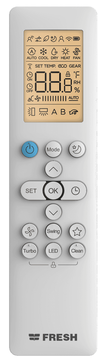 Fresh 1.5 HP Turbo Cooling Split Air Conditioner (Without Plasma) - FUFW12C/IW-AG-FUFW12C/O-X2