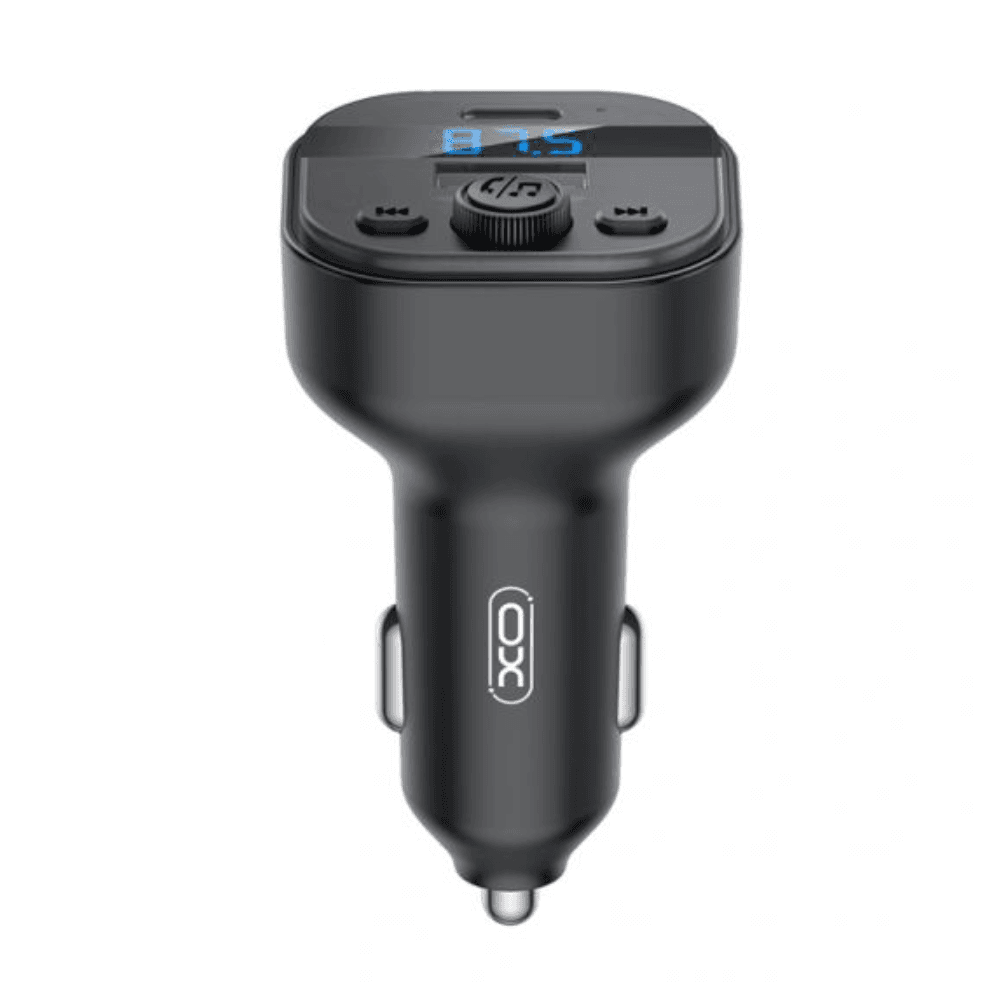 شاحن سيارة ذكي بتقنية بلوتوث اكس اوه، نوع تايب سى، 3 أمبير، BCC18 - أسود