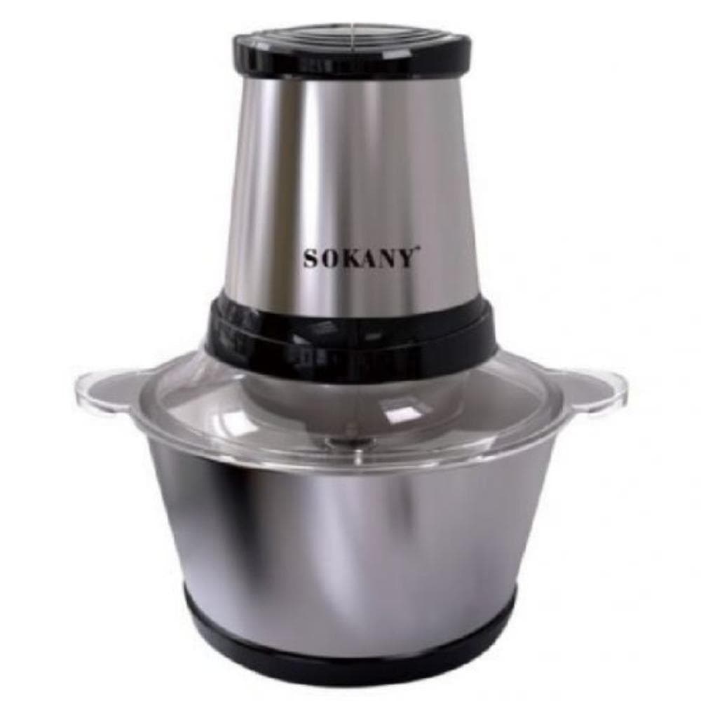 مفرمة سوكاني، 2 لتر، 600 واط، سرعتان، SK-7002N - فضي