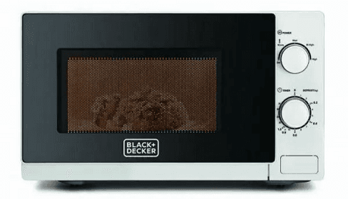 Black + Decker Microwave, 20 Liters, 700 Watt, White Black