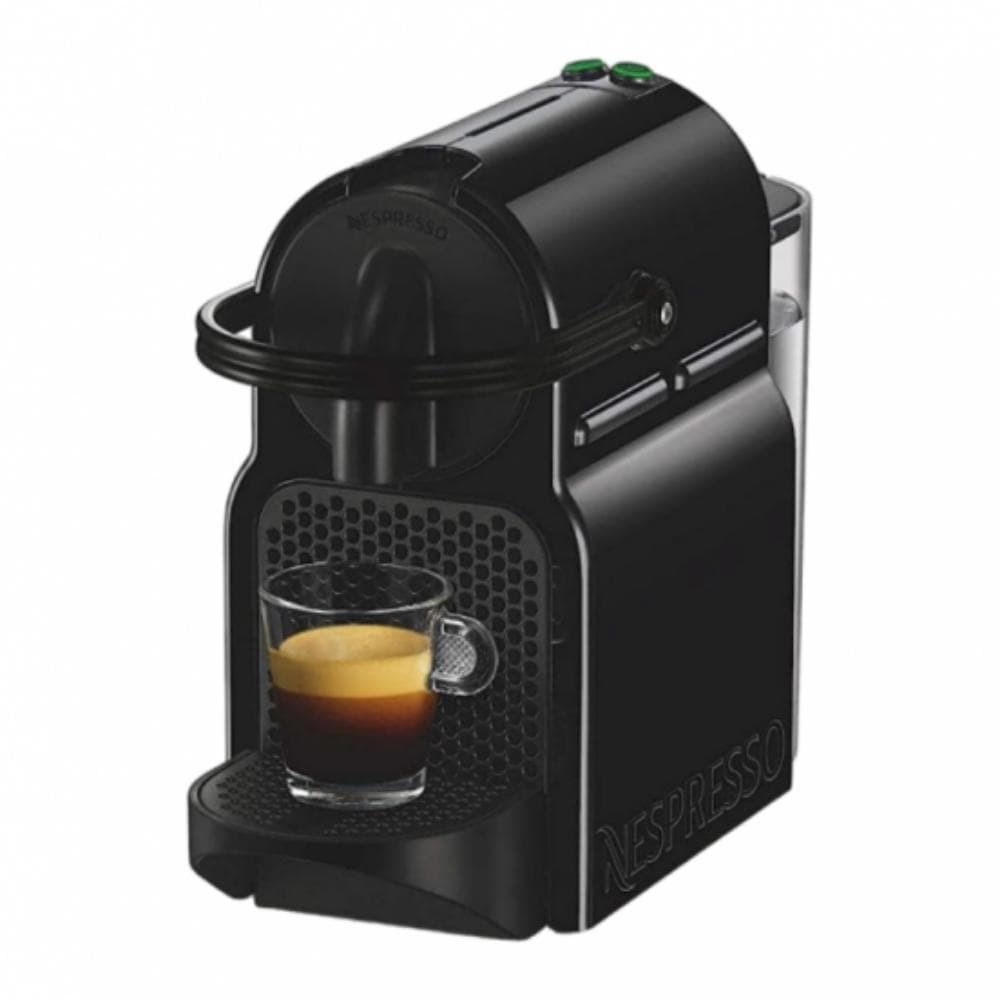 Nespresso inissia Coffee Machine 0.7Liter, 19 Bar, 1260 Watt, D40-EU-BK-NE Black + 30 Coffee Capsules Gift