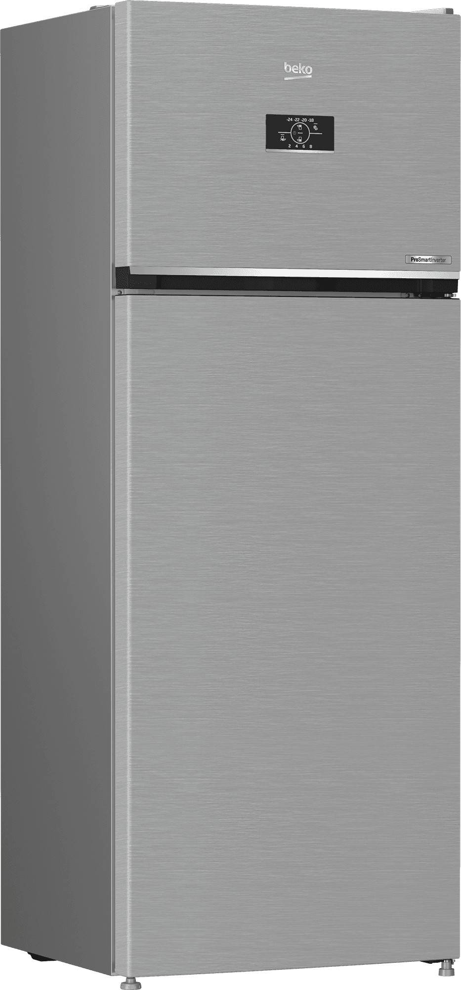 Beko No Frost Refrigerator, 2 Doors, 406 Liters, Inverter, RDNE455M20XBIDS - Silver
