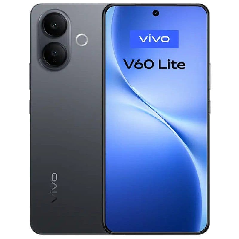 Vivo V60 lite Dual SIM, 256GB, 8GB RAM, 4G LTE - Black (Local Warranty)