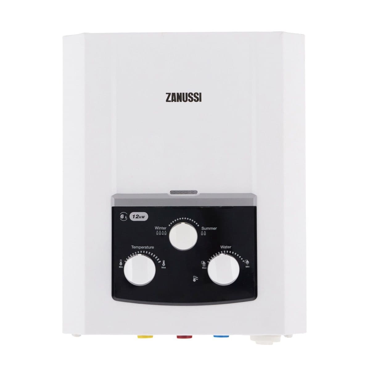 Zanussi Gas Water Heater, 6 Liters, Digital, with Charger, 5567 - White