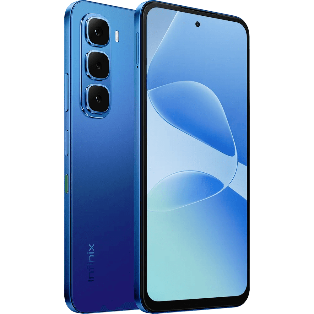 انفنيكس Hot 60i بشريحتين اتصال، 128 جيجابايت، 6 جيجا رام، شبكة الجيل الرابع - ازرق