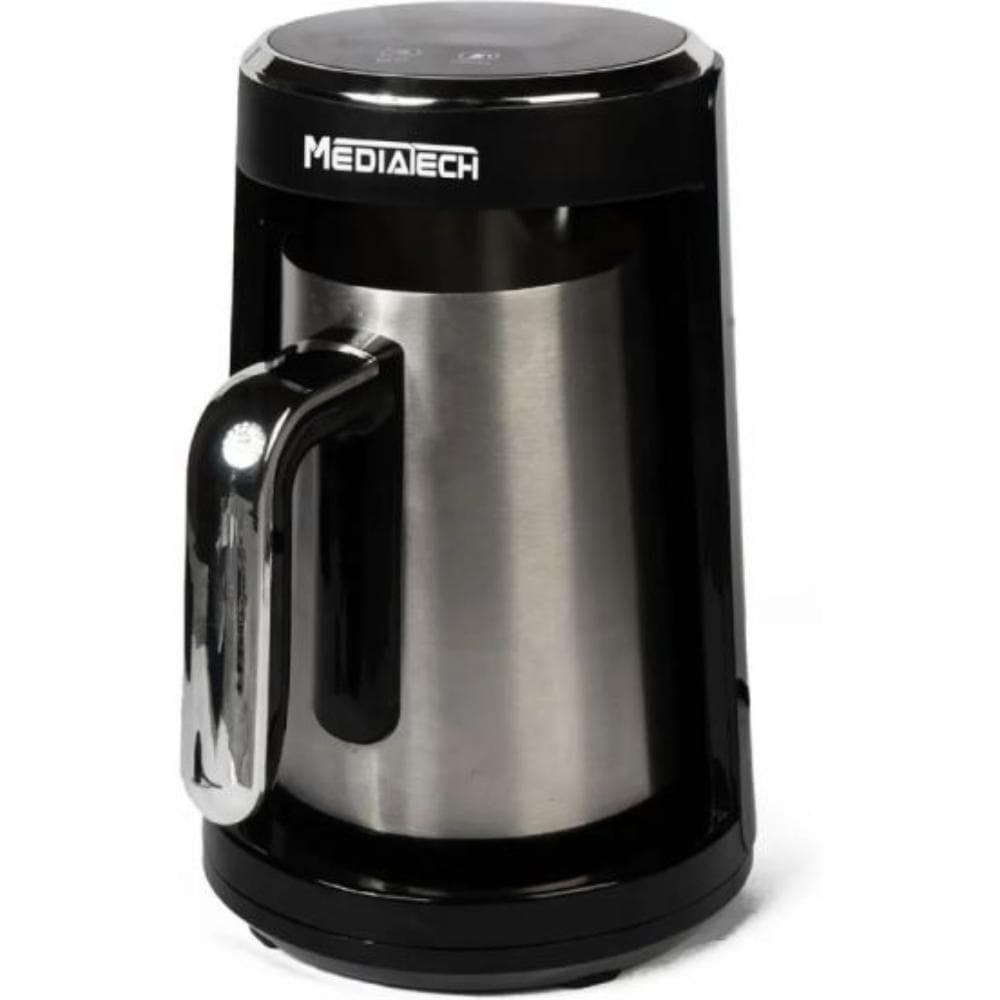 ماكينة صنع القهوة التركية ميديا ​​تيك توركا برو، 450 واط، MT-CM105T - أسود فضي