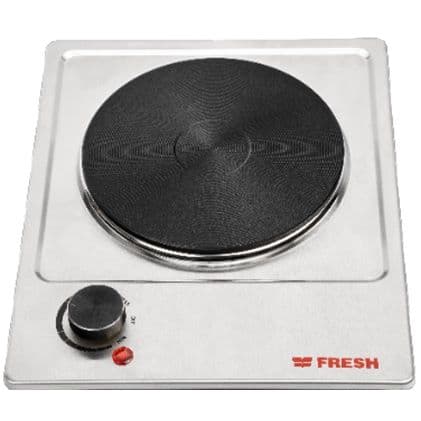Fresh Electric Flat Hob, 1 Burner, 1500 Watt, Stainless Steel, EC011HP - Silver