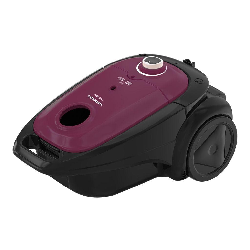 TORNADO Vacuum Cleaner, 1800 Watt Anti-bacteria Filter - Vino Black TVC-180SD