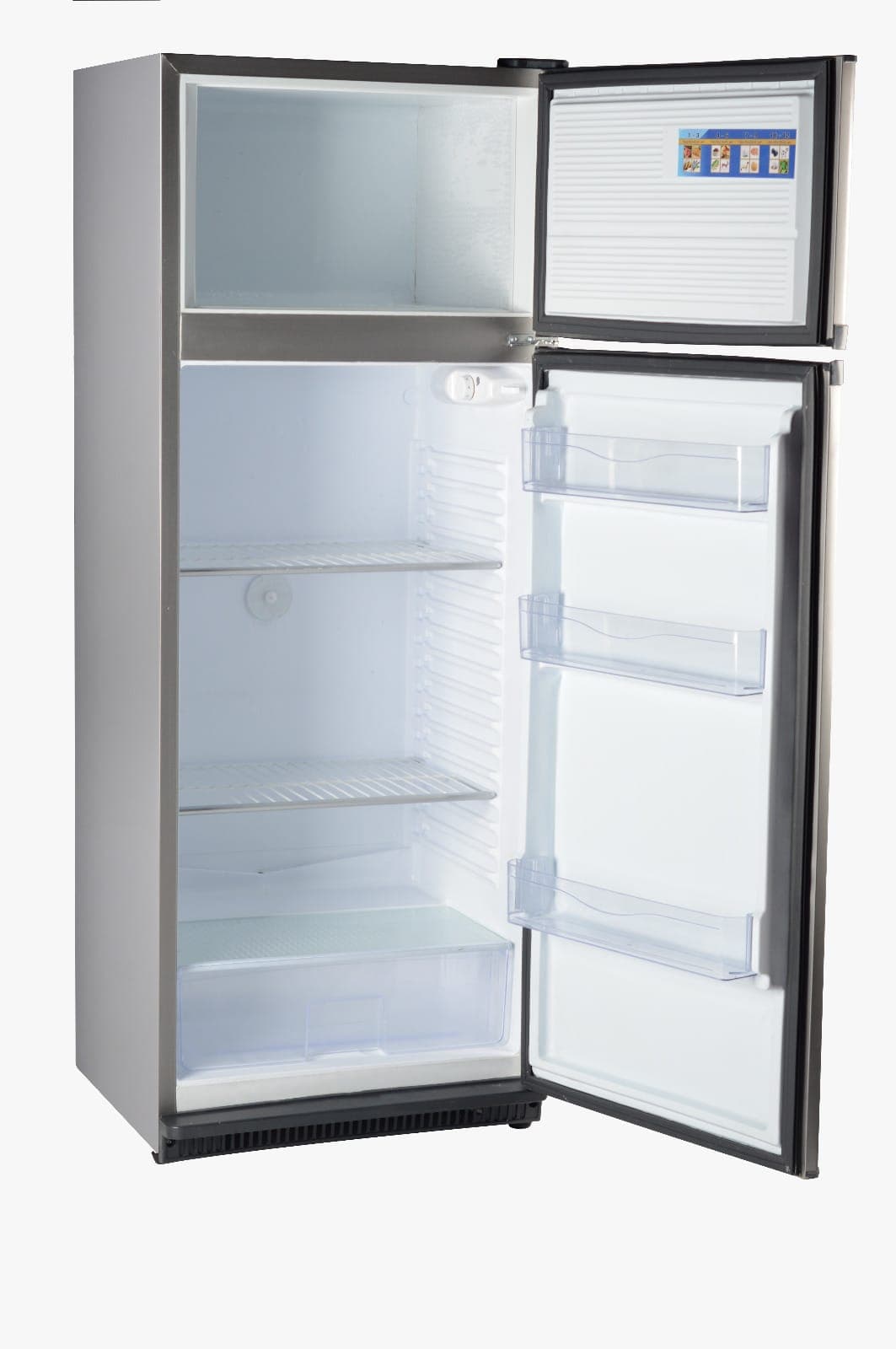 Penguin Defrost Refrigerator, 303 Liters, 11 Cubic Feet, Smart Inverter - Silver, FG330-SL