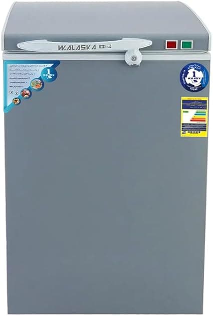 W.Alaska CH140 Chest Deep Freezer 135 Liter- silver