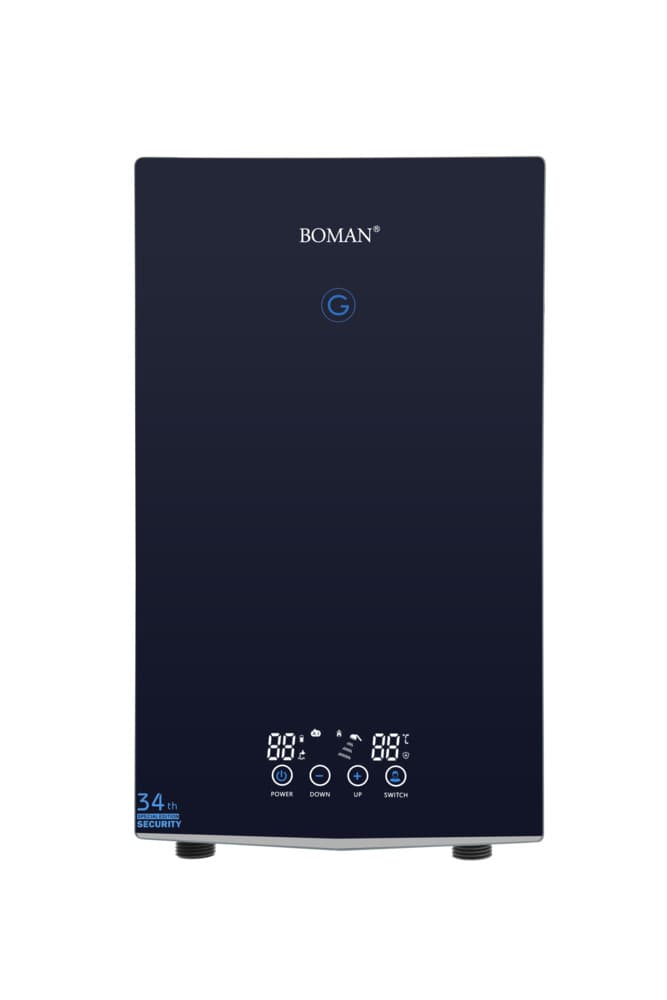 سخان مياه كهربائي فوري بومان، ١٢ كيلو واط - اسود، WZL13-Black