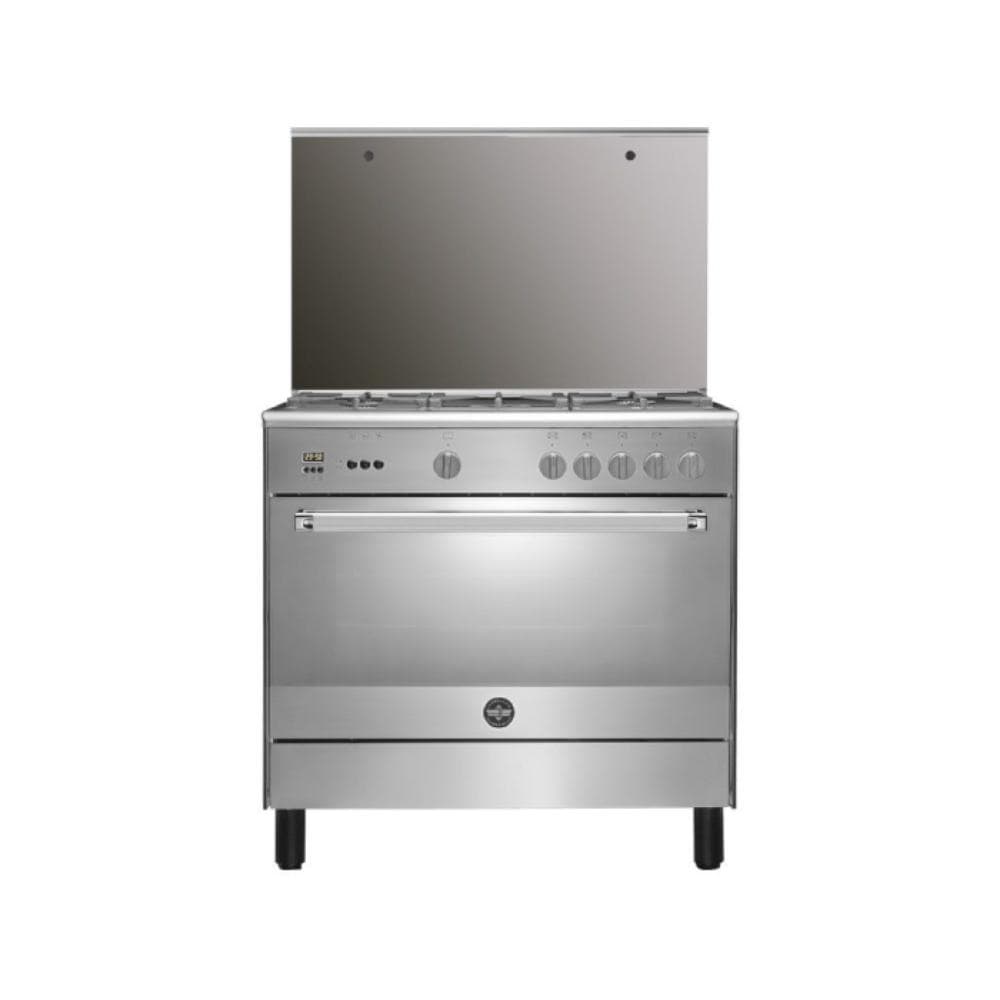 LA GERMANIA Supremo Classica Digital Freestanding Gas Cooker, 5 Burners, 90 cm, Stainless Steel - 9C10GLA1X4AWW