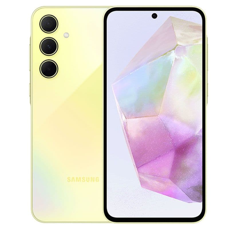 SAMSUNG Galaxy A35 Dual SIM, 128GB, 8GB RAM, 5G - Yellow, One Year Local Warranty