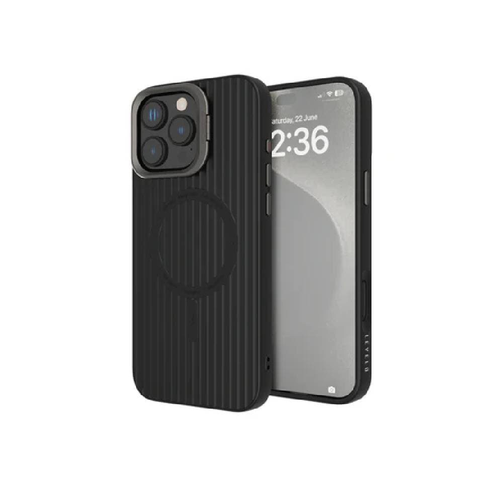 Levelo Livia For iPhone 16 Pro Max TPU Silicone - Black