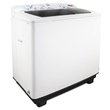 Fresh Grand Half Washing Machine, 12 kg, Stainless Steel Drum, 2 Tubs, 1730 - White