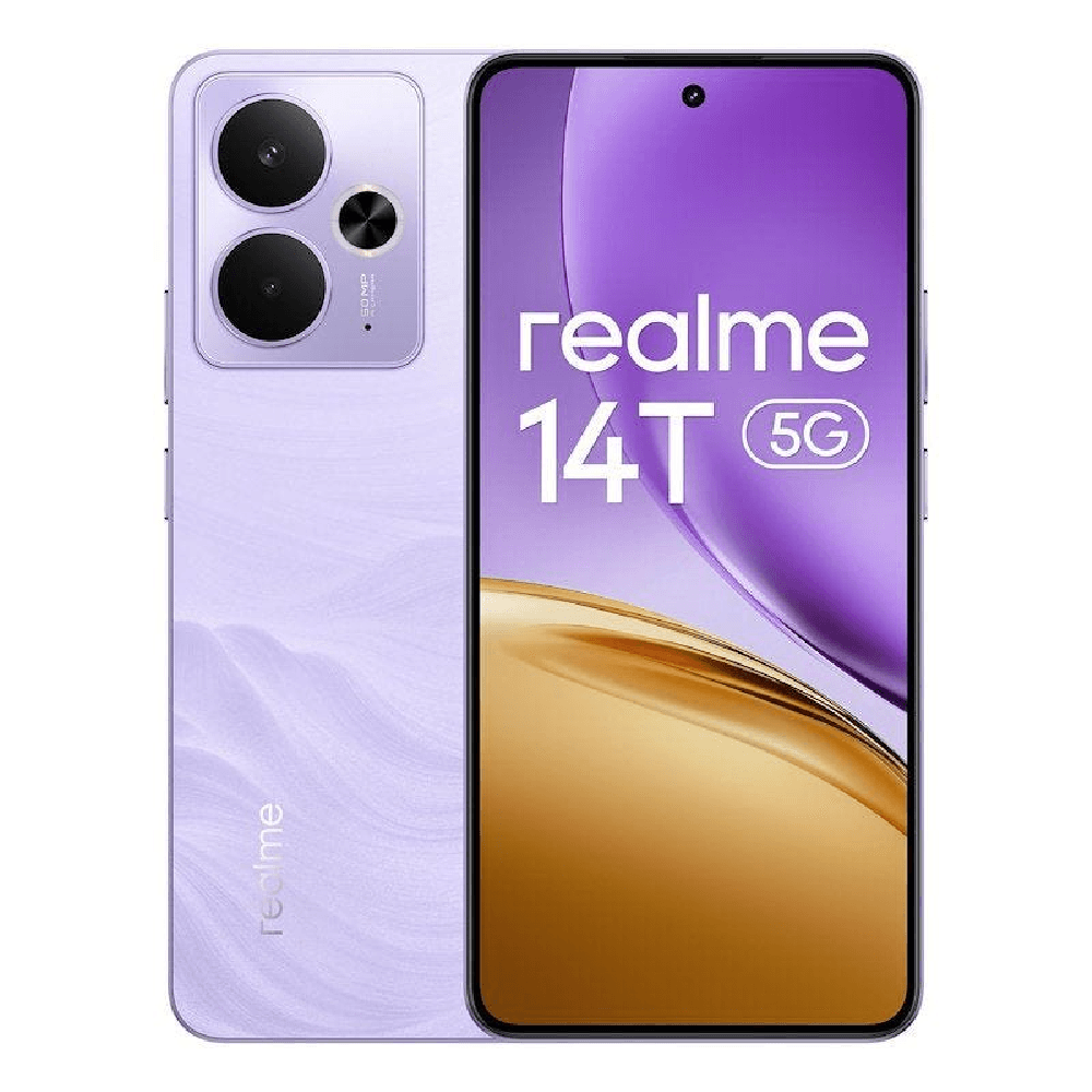 Realme 14T, 256GB, 8GB RAM, Dual SIM, 5G, Lightning Purple, with 1 Year Warranty