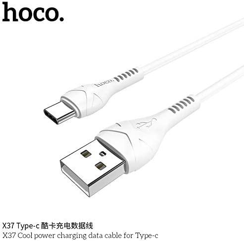 HOCO X37 Cable USB to Type C USB, 1 M - White