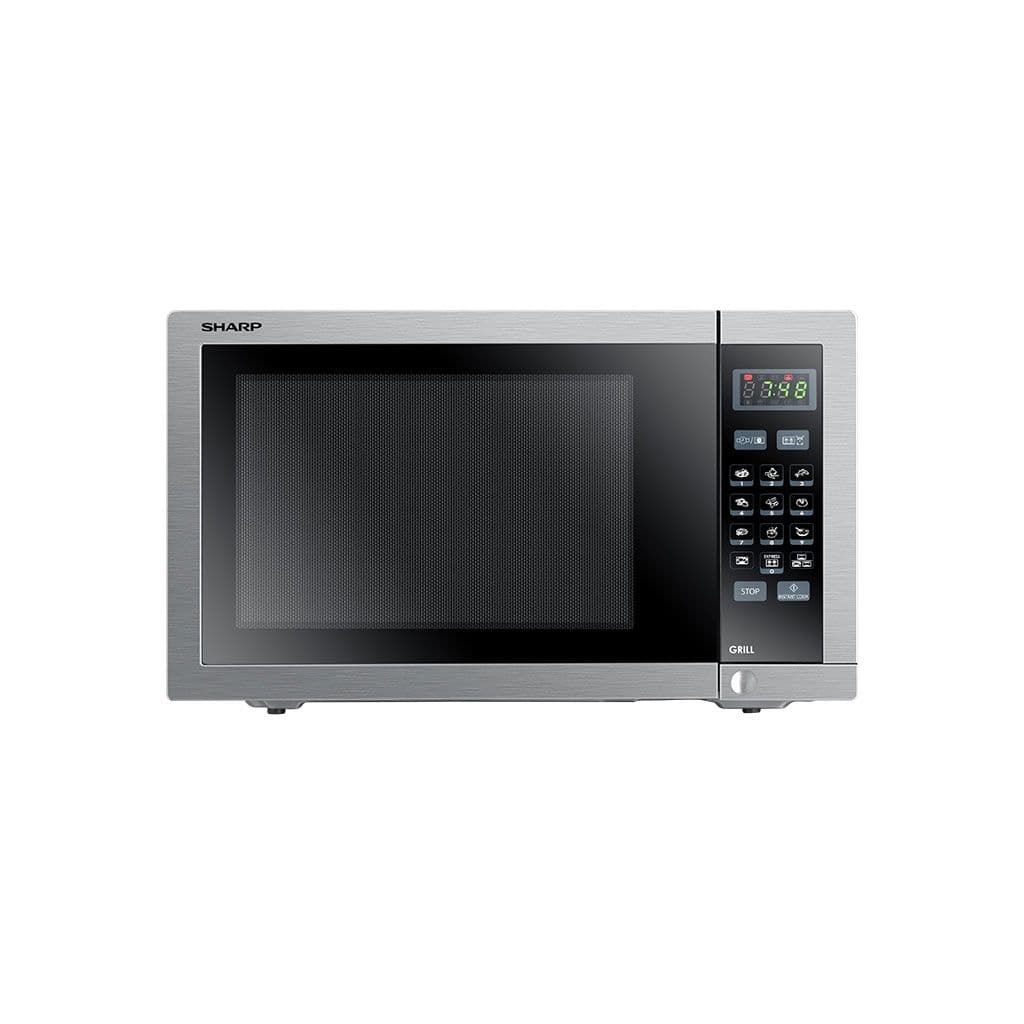 Sharp Microwave, 34 Liters, 1000 Watt, Digital, Grill, R770ARST - Silver
