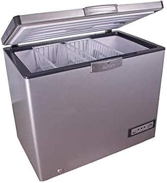 Passap Horizontal Deep Freezer, Stainless Steel, 283 Liters, ES341L - Silver