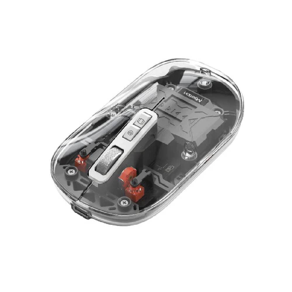 Meetion BTM005 Wireless Dual Mode Transparent Mouse - Trans Black