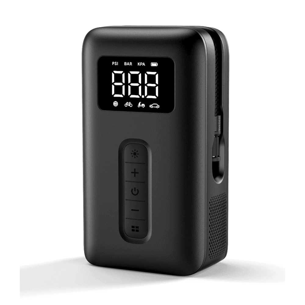 ضاغط هواء يوجرين CD259 مزود ببطارية وإضاءة LED - أسود