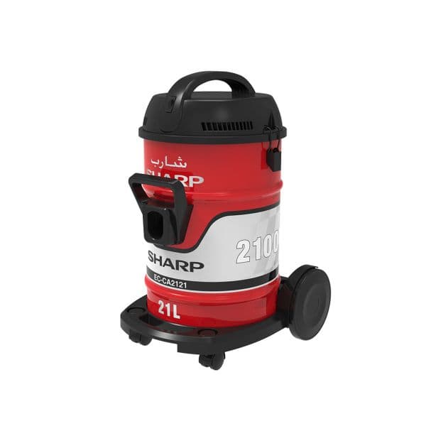 Sharp Barrel Vacuum Cleaner, 2100 Watts, Cloth Filter - Red, EC-CA2121-X