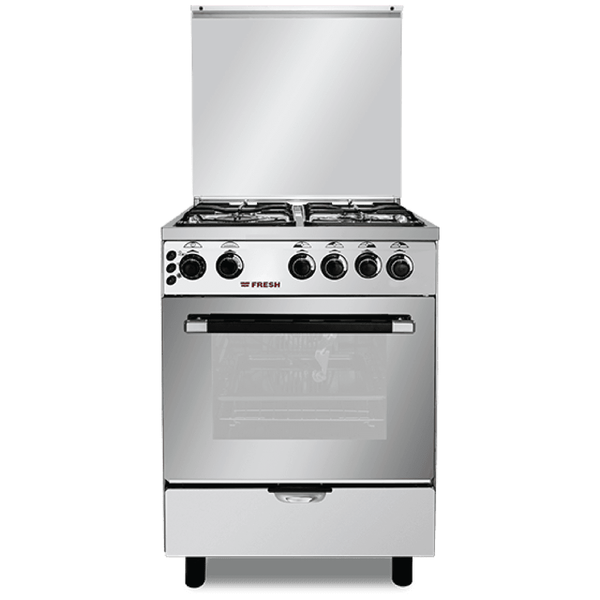 بوتجاز فريش ميلانو، غاز، 60 سم، 4 شعلة، 17268 - فضي