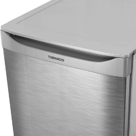 Tornado Mini Bar Refrigerator, Defrost, 100 Liter, MBR-AR100-S - Silver