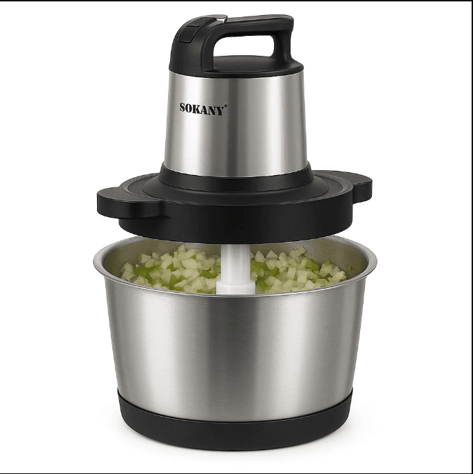 Sokany Chopper, stainless, 6.5 litres, 1500 watts - silver, SK-7033N