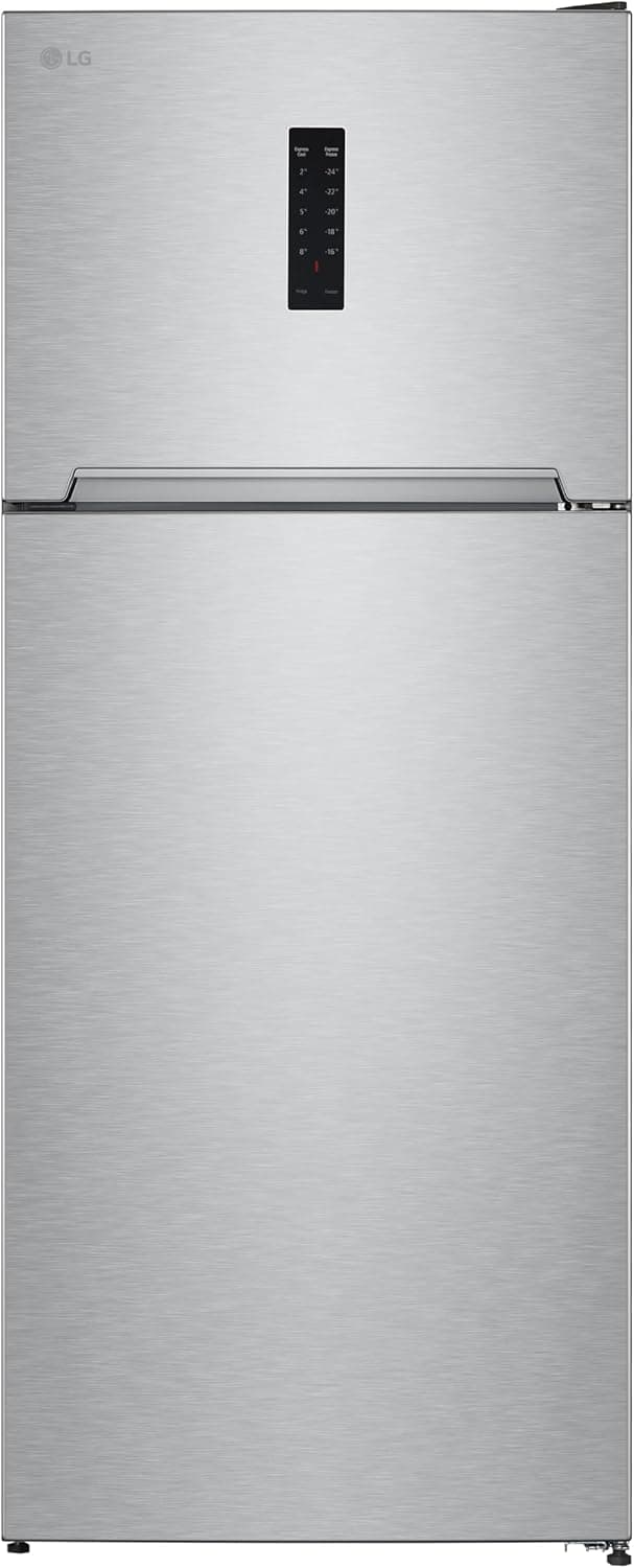 ثلاجة نوفروست ال جي، 2 باب، 401 لتر، ديجيتال، GTF402SVAN  - فضي